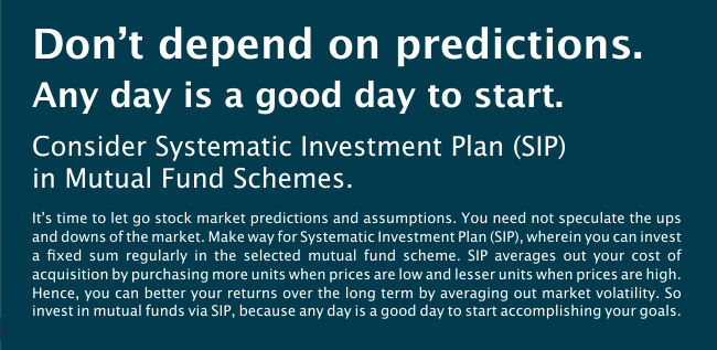 consider Systematic Investment Planning (SIP)
